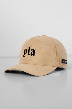 Young LA 915 - Yla Suede Hats Beige | 3625-REZCW