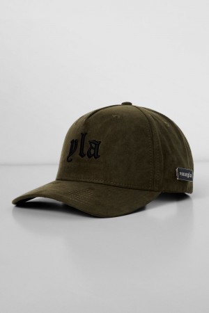 Young LA 915 - Yla Suede Hats Olivgrün | 7695-PICXS