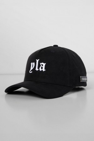 Young LA 915 - Yla Suede Hats Schwarz | 3769-WBEVZ
