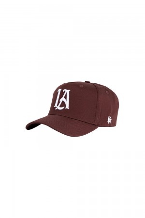 Young LA 920 A-Frame La Snapback Hat 2.0 Braun | 7849-BXUZK
