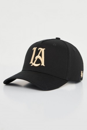 Young LA 920 A-Frame La Snapback Hat 2.0 Earthy Colors Schwarz | 8597-VQIBA