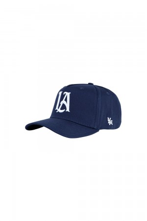 Young LA 920 A-Frame La Snapback Hat 2.0 Navy | 1587-CEXGR