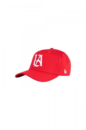 Young LA 920 A-Frame La Snapback Hat 2.0 Rot | 2037-UHVJZ