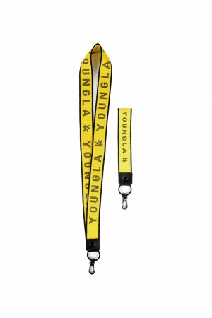 Young LA 930 Keychain + Lanyard Set Gelb | 4652-UZCGK