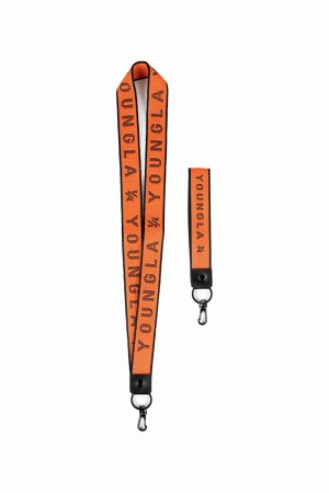 Young LA 930 Keychain + Lanyard Set Orange | 1983-JCPYR