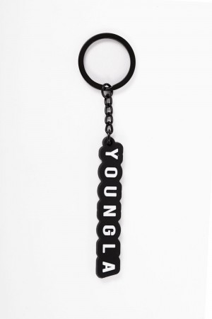 Young LA 931 Youngla Keychains Schwarz | 6590-SAKRW