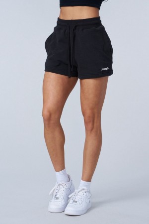 Young LA W142 - Love Sets - Terry Shorts Schwarz | 2394-MRIEK