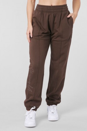 Young LA W202 - Script Joggers Dunkelbraun | 9372-MQSUO