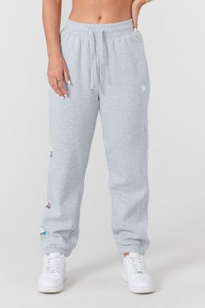 Young LA W203 Winter Bloom Joggers Hellgrau | 0123-HLDEW