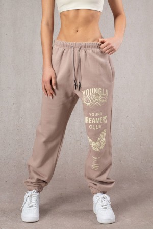 Young LA W211 Dreamers Joggers Khaki | 6371-UPSWX