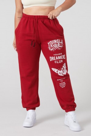 Young LA W211 Dreamers Joggers Rot | 6204-TJHUN