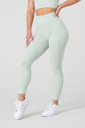Young LA W212 Progress Leggings Olivgrün | 0517-LSTHO
