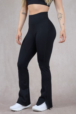Young LA W213 - Asana Flare Leggings Schwarz | 5940-VFLMA