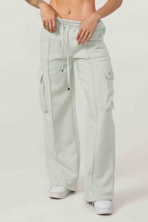 Young LA W216 - Cargo Fleece Joggers Aqua | 1354-GHJZT