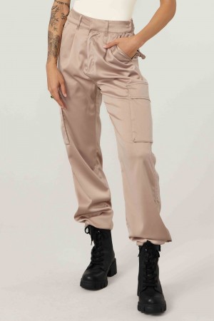 Young LA W217 Gloria Satin Cargo Beige | 7901-IKSEN