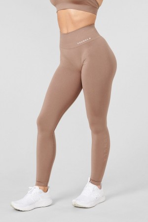 Young LA W220 - Core Seamless Leggings Khaki | 8216-EAUPB