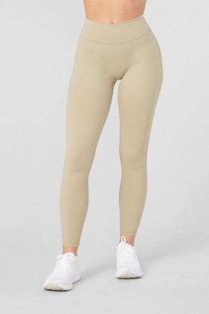 Young LA W221 - Staple Leggings Beige | 1864-ZYXER