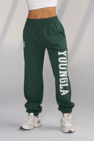 Young LA W223 - Campus Joggers Grün | 9584-YIFZE