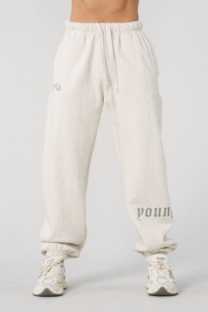 Young LA W232 - Urban Cuff Jogger Weiß | 1759-BDOHE