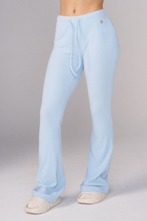 Young LA W245 Ava Flare Pants Blau | 6018-KISBO