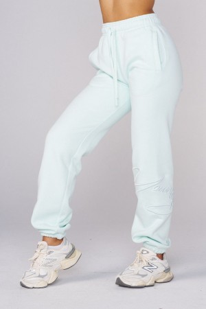 Young LA W246 Signature Joggers Aqua | 9237-ERJGW