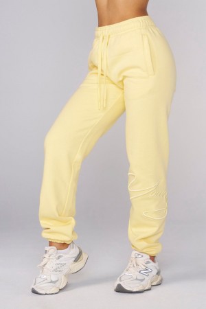 Young LA W246 Signature Joggers Gelb | 4159-PXMJH