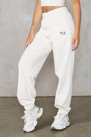 Young LA W247 Pump Cover Joggers Weiß | 7051-TJMFN