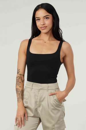 Young LA W307 - Snatched Bodysuit Schwarz | 6910-SOXAH