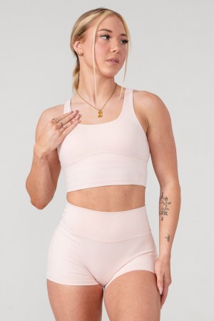 Young LA W309 Level-Up Sports Bra Rosa | 2437-RZXCB