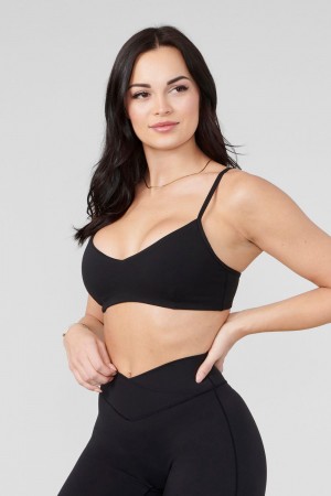 Young LA W324 Vital Sports Bra Schwarz | 3597-NFUKI