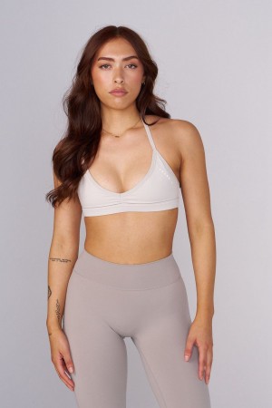 Young LA W335 - Urban V-Neck Bra Weiß | 8724-GDVKN