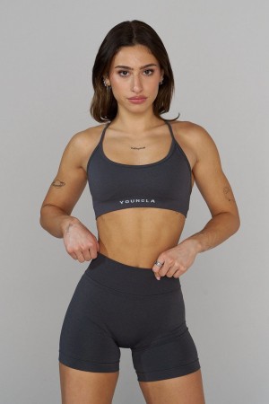 Young LA W338 - Seamless Curve Bra Dunkelgrau | 6324-BZLOX