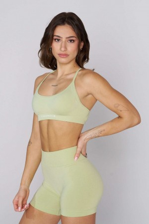 Young LA W338 - Seamless Curve Bra Olivgrün | 9564-JNXWM