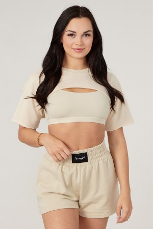 Young LA W410 - Cut Out Tee Weiß | 3147-VREIL
