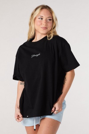 Young LA W425 - Retro Short Sleeve Schwarz | 7029-TYRAI