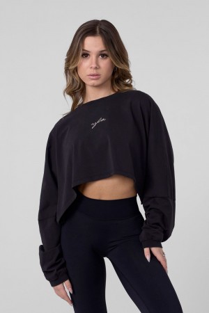 Young LA W434 - Lazyday Longsleeve Top Schwarz | 1328-QDWHL