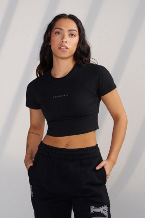 Young LA W435 - Og Baby Tee Schwarz | 4613-QXRTA