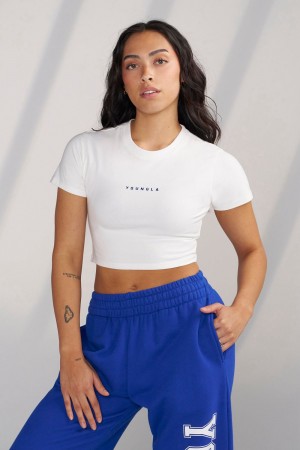 Young LA W435 - Og Baby Tee Weiß | 9127-PLNOF