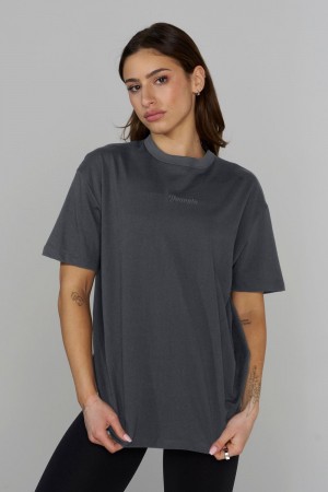 Young LA W443 Simple Tee Grau | 2376-LXJKB