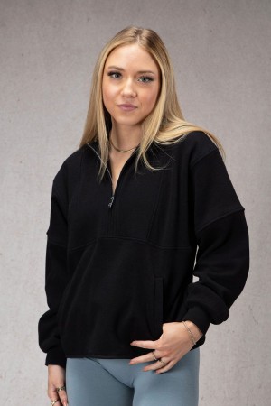Young LA W504 Throwback Pullover Schwarz | 4892-BHSVM