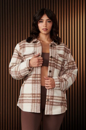 Young LA W515 - Urban Shacket Braun | 0293-FPRLG