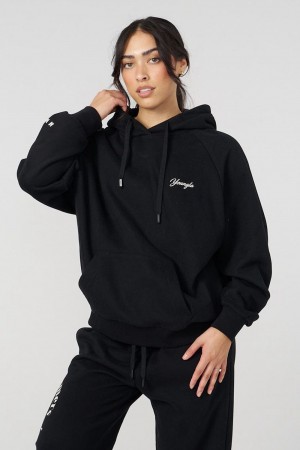 Young LA W516 Revolve Hoodie Schwarz | 7982-KQEYG