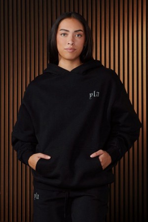 Young LA W520 - Urban Layer Hoodie Schwarz | 9587-UFAMS