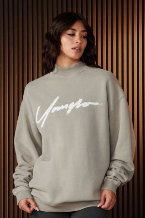 Young LA W521 - Urban Crewneck Grau | 5708-VNDIR