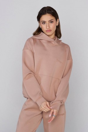 Young LA W534 Scuba Hoodie Khaki | 5863-CKPEH