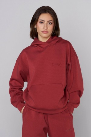 Young LA W534 Scuba Hoodie Rot | 1925-FYRUT