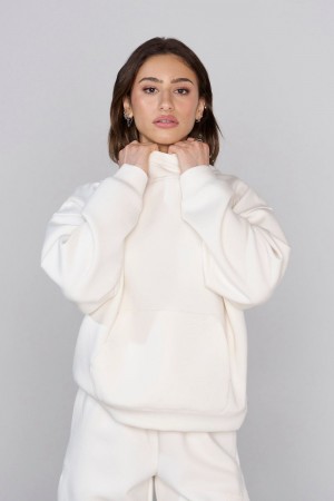 Young LA W534 Scuba Hoodie Weiß | 9035-DKTUM