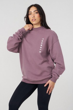 Young LA W539 Eternal Crewneck Lila | 6534-FZQWT