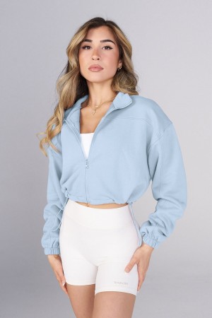 Young LA W544 Breeze Zip-Up Blau | 8519-FXYNV