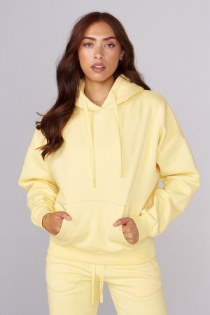 Young LA W546 Signature Hoodie Gelb | 2516-FYJLC